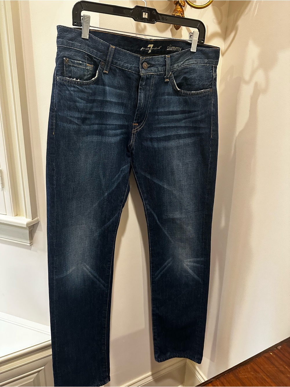 Seven For All Mankind Slimmy Dark Blue Men’s Jeans